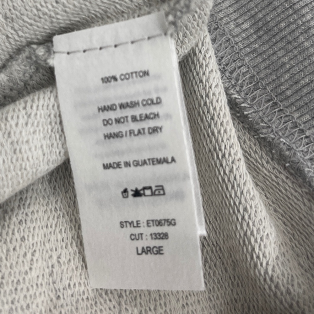 NEW Vintage Canvas Smiley Face Vintage-Print Graphic Hoodie Large - Picture 7 of 7